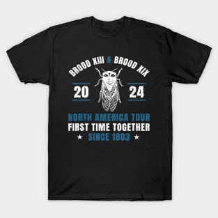 Cicada Swarm 2024 Brood XIII & XIX North America Tour 2024 T-Shirt